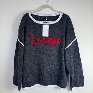 Ninexis Womens Lenape Charcoal Sweater Medium Knitwear Winter Thick Casual Boxy